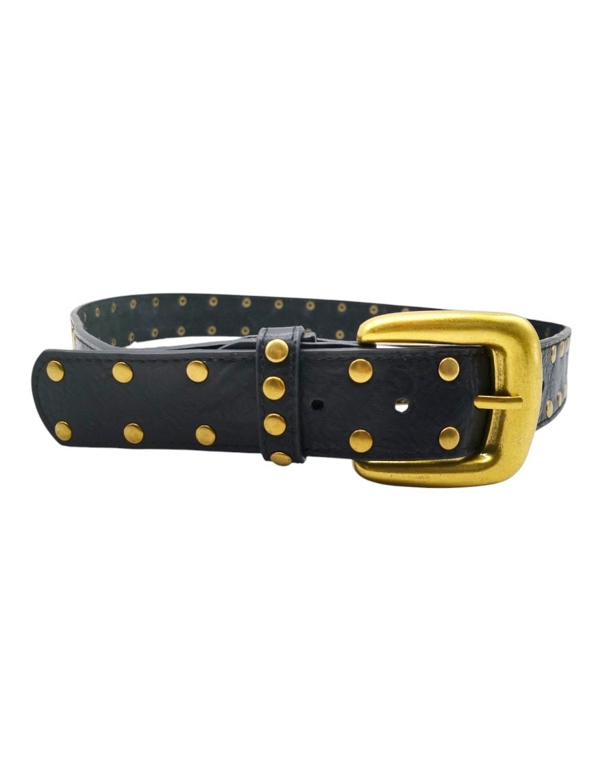 Multi Studded Gold Buckle Belt