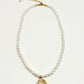 Pearl Necklace With Coin Pendant