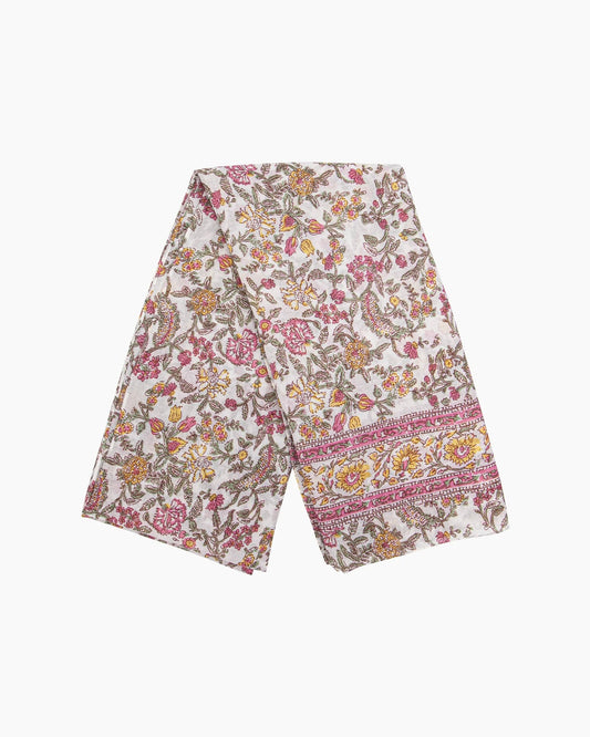 Delicate Floral Lightweight Scarf