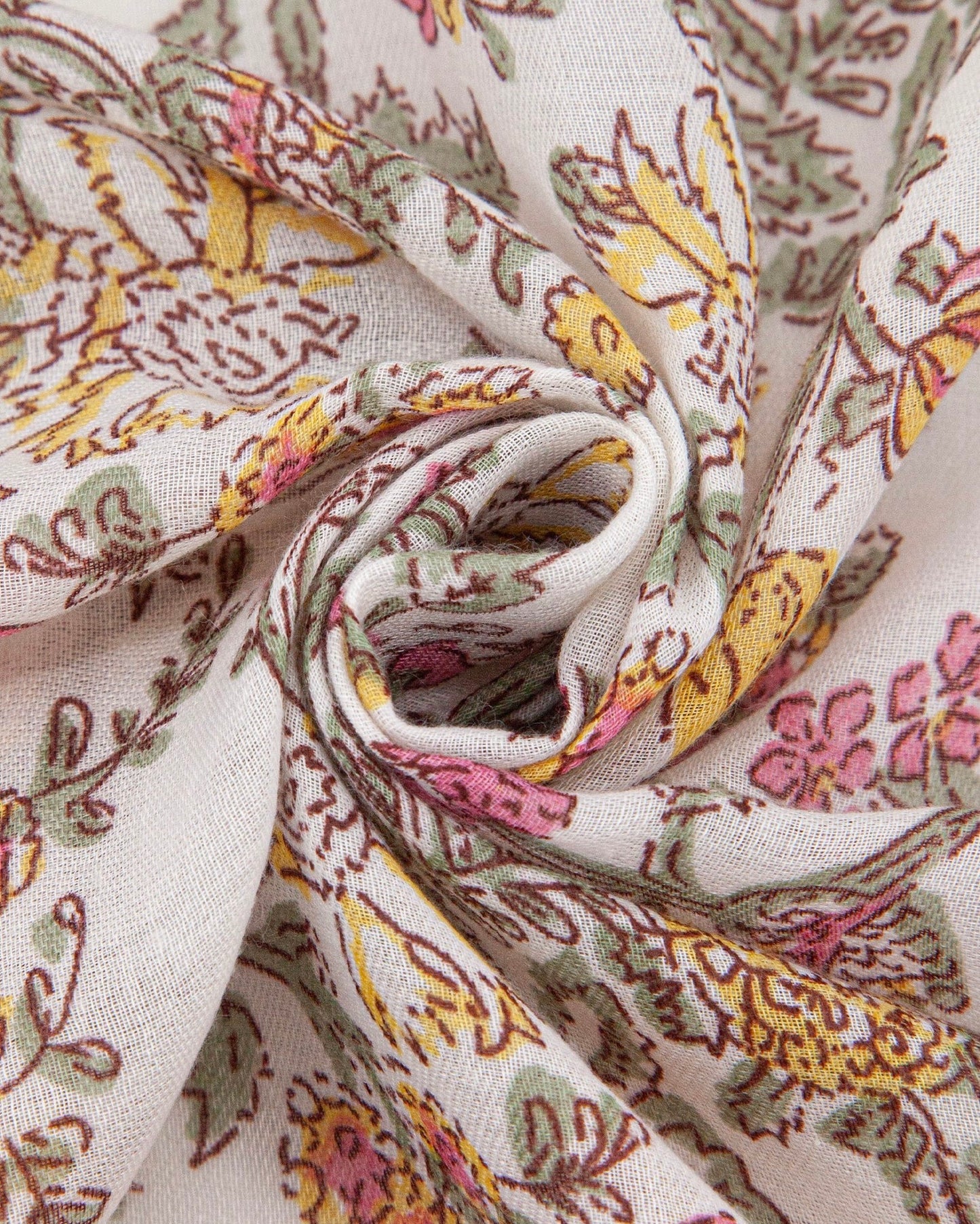 Delicate Floral Lightweight Scarf