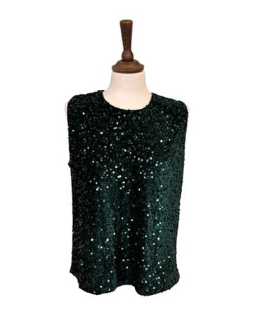 Marcie Sequin Vest Top