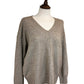 Leane Ribbed V Neck Jumper