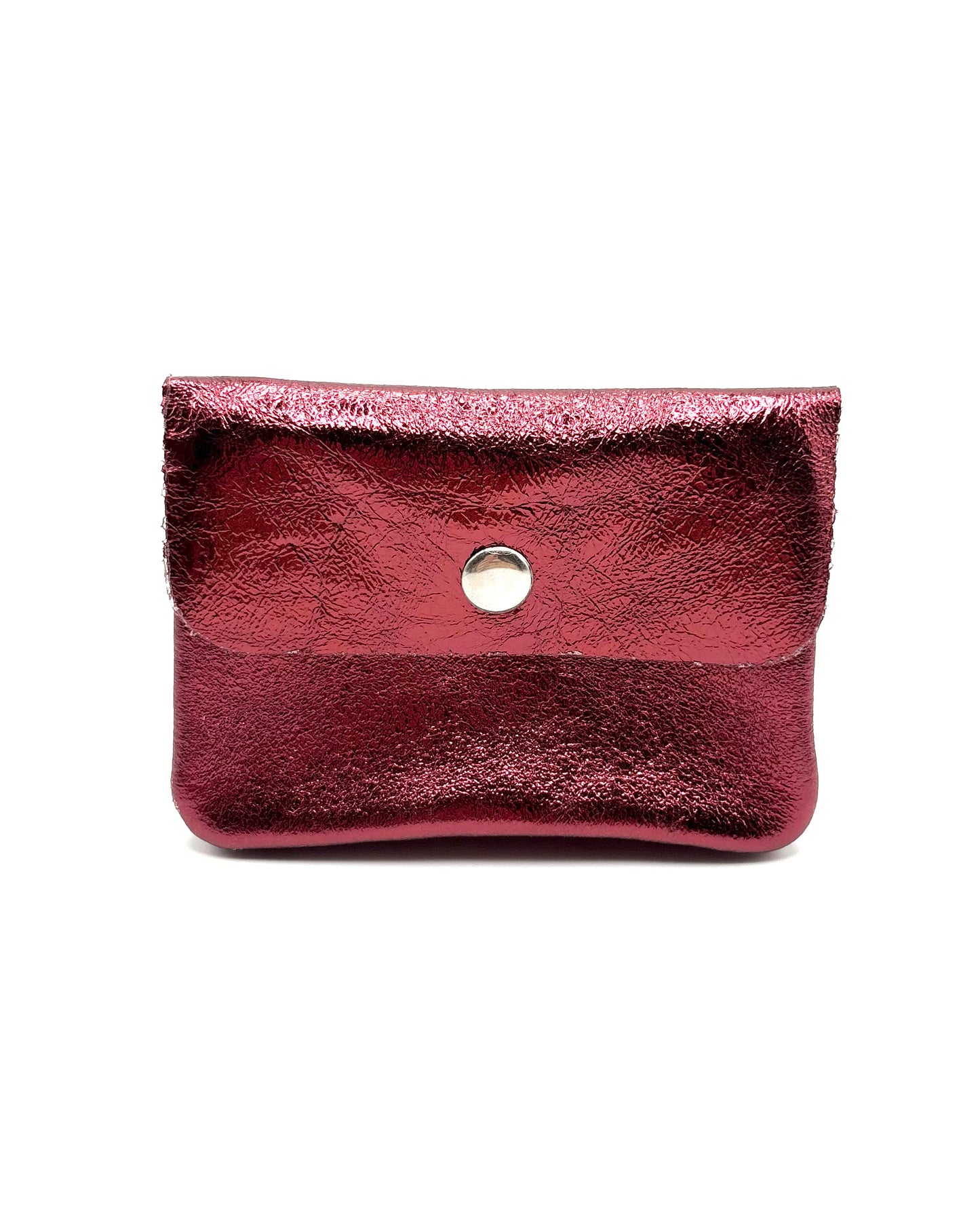 Metallic Leather Coin Purse