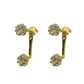 Gold Star Ear Jacket With Cubic Zirconia
