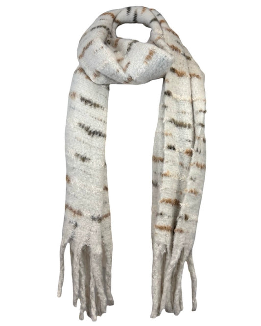 Speckled Line Tassel Scarf