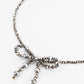Silver Bow Necklace