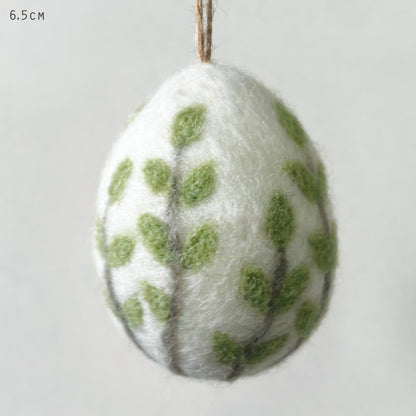 Floral Felted Egg