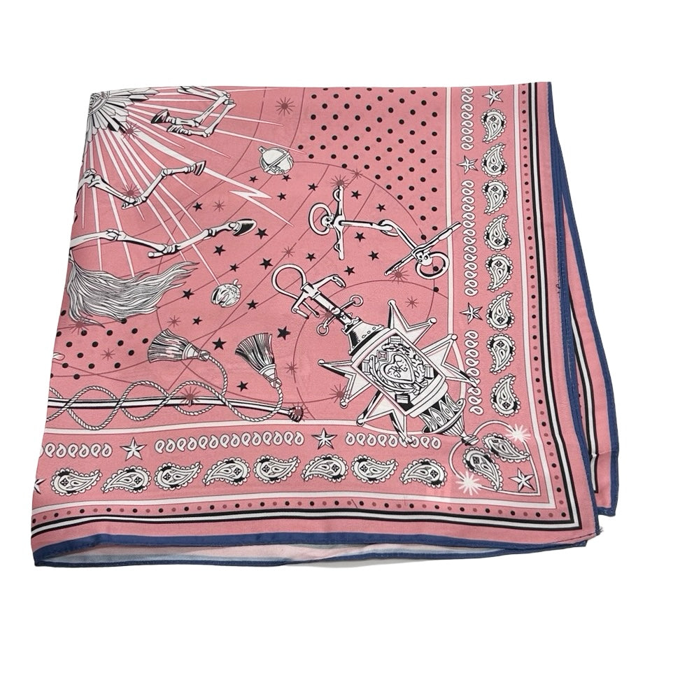 Satin Astrology Print Scarf