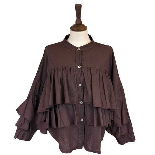 Agatha Ruffle Front Blouse