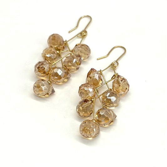 Crystal Vine Drop Earrings
