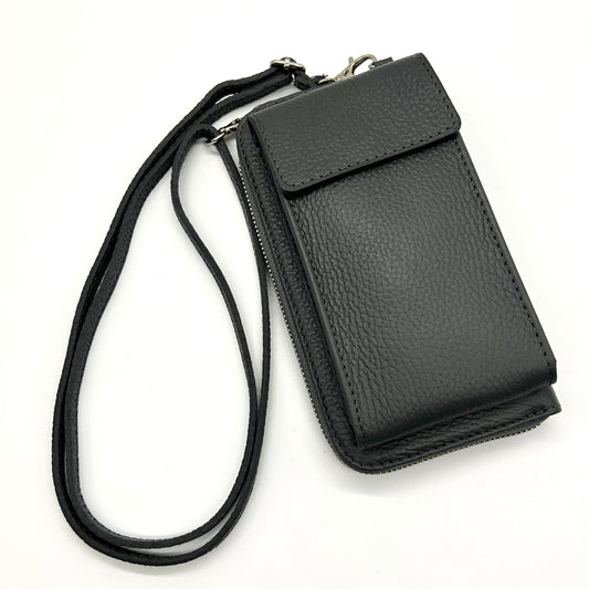 Leather Crossbody Purse With Phone Pouch