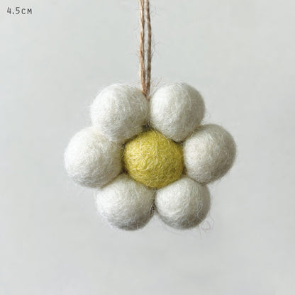 Small Felt Daisy Hanging Decoration