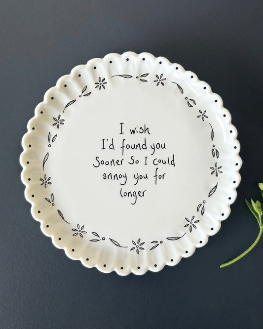 Scallop Coaster - I Wish I Found You Sooner