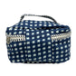 Gingham Trio Vanity Block Print Cosmetic Bags