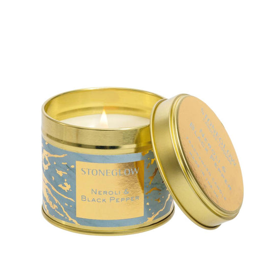 Stoneglow Neroli & Black Pepper Candle Tin