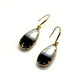 Two Tone Tear Drop Earrings