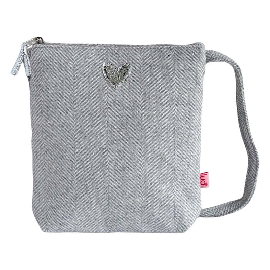 Sparkle Heart Crossbody Purse