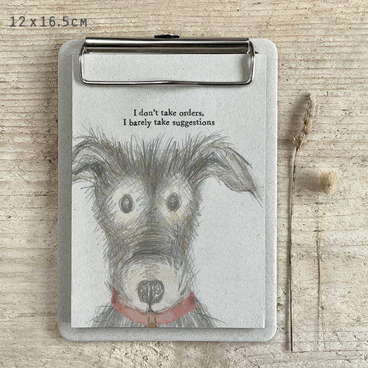 Small Dog Clip Pad - I don't take orders