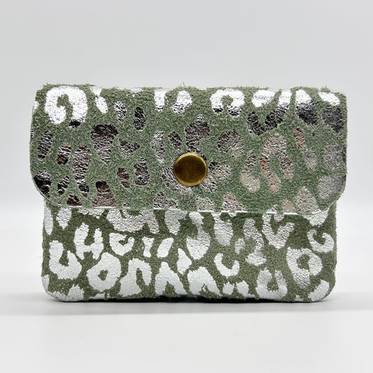 Leather Animal Print Coin Purse