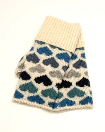Heart Fingerless Gloves