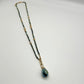 Facetted Pendant Long Necklace