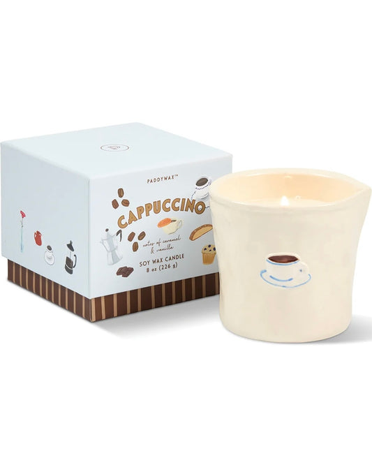 Bistro Gingerbread Ceramic Candle - Cappuccino