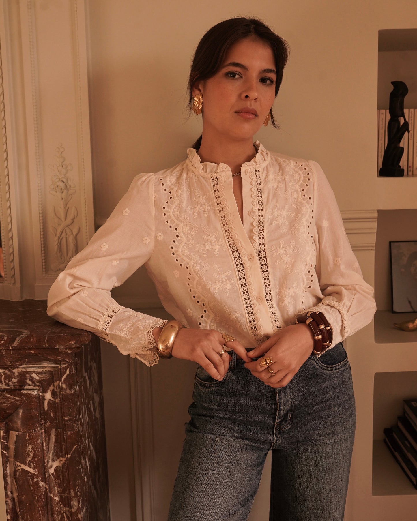 Bethany Vintage Style Blouse