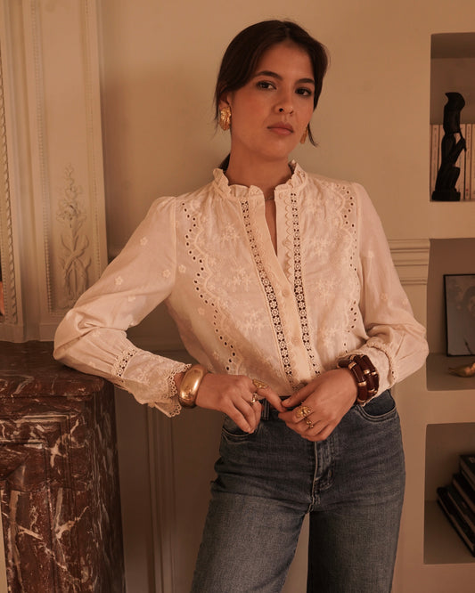 Bethany Vintage Style Blouse