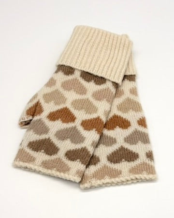 Heart Fingerless Gloves