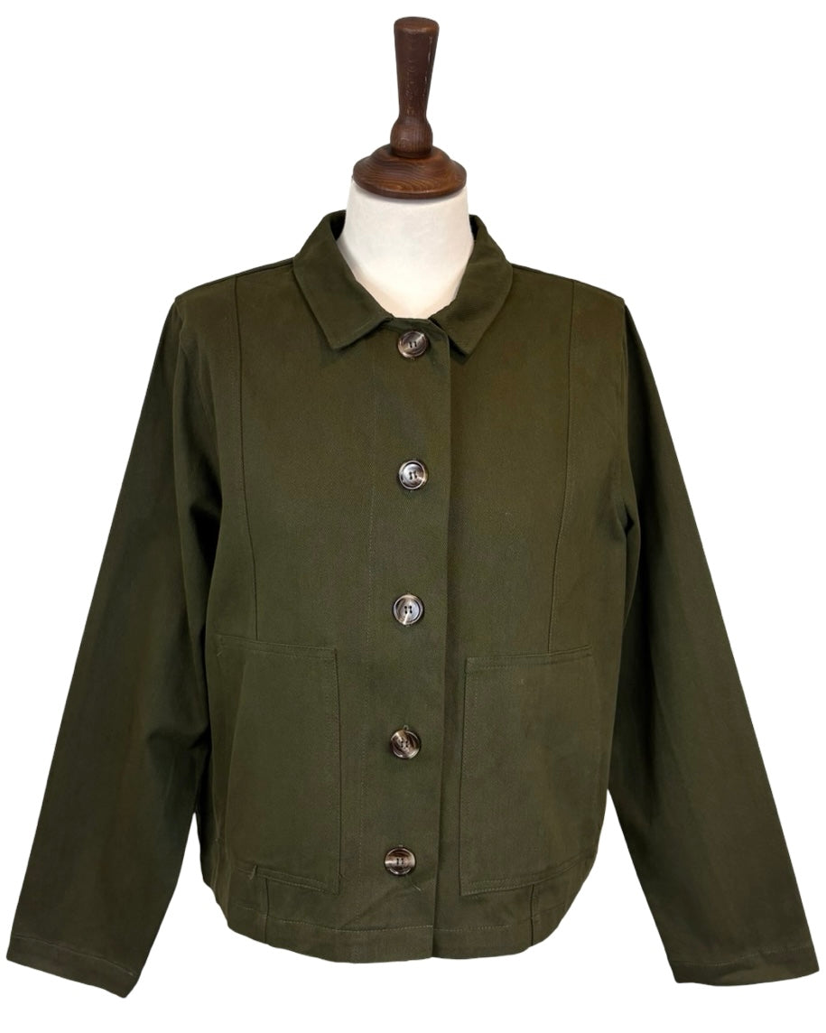 Brielle Boxy Cotton Jacket