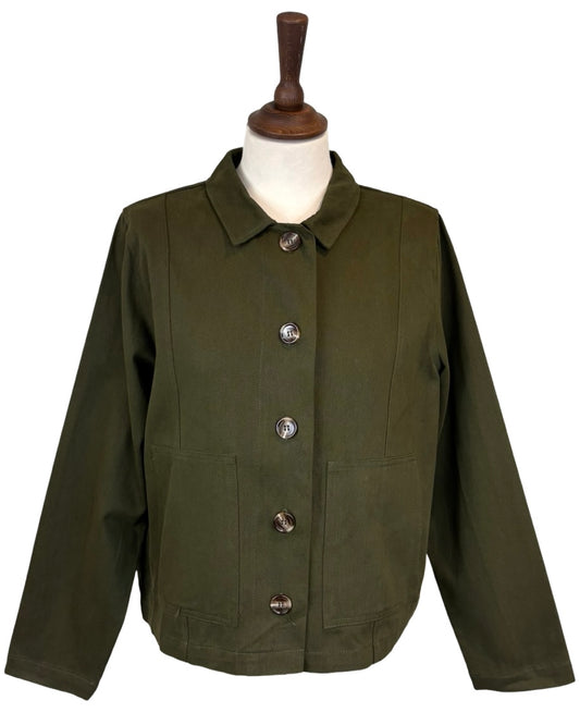 Brielle Boxy Cotton Jacket