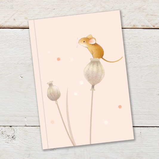 Mouse and Poppy Seed Heads Notebook
