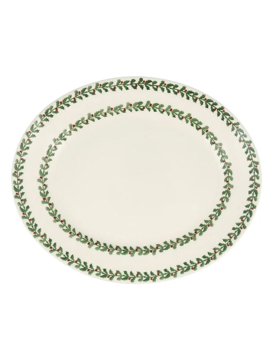 Emma Bridgewater Tiny Holly Medium Oval Platter