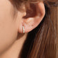 Gold Clear Cubic Zirconia Huggie