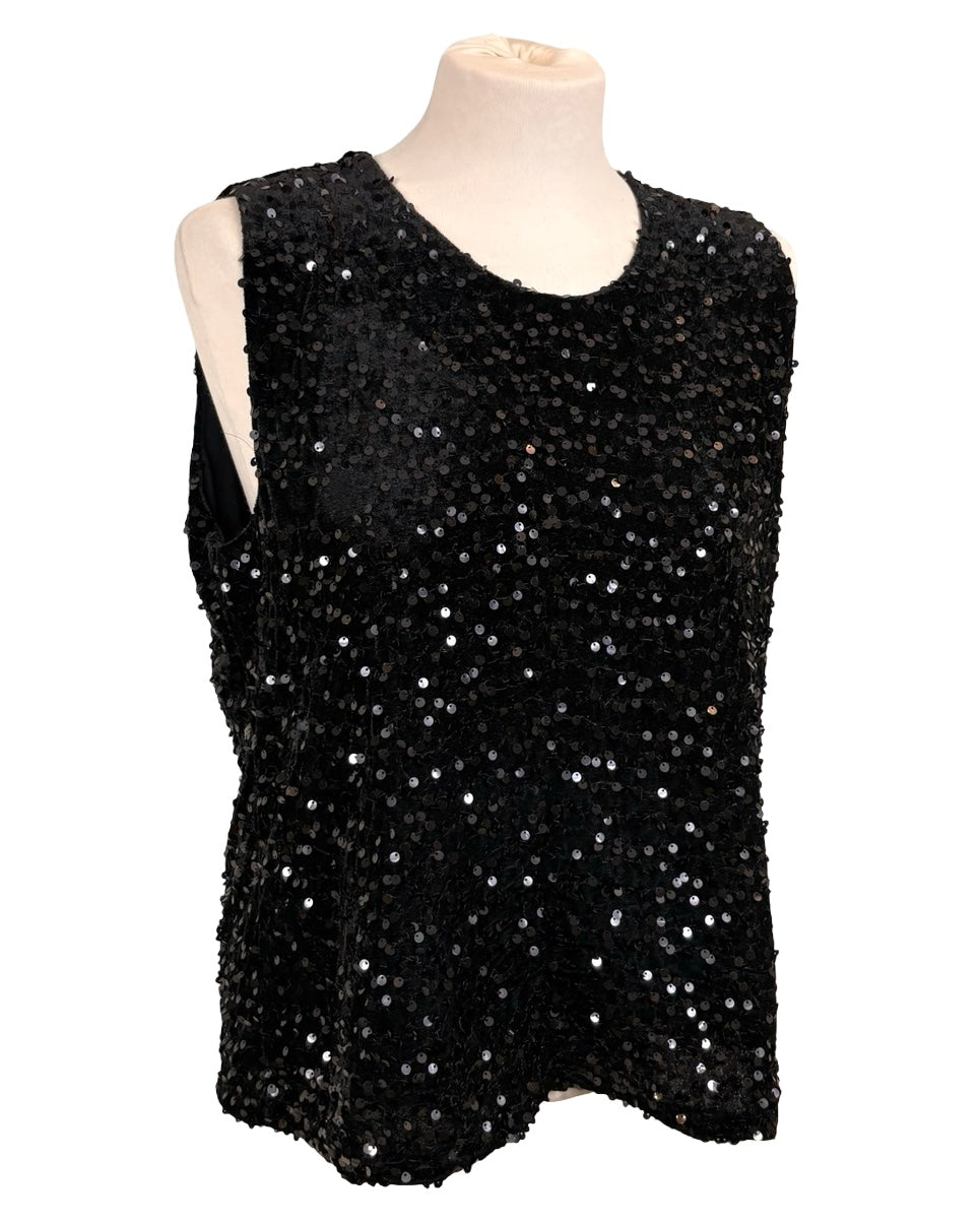 Marcie Sequin Vest Top