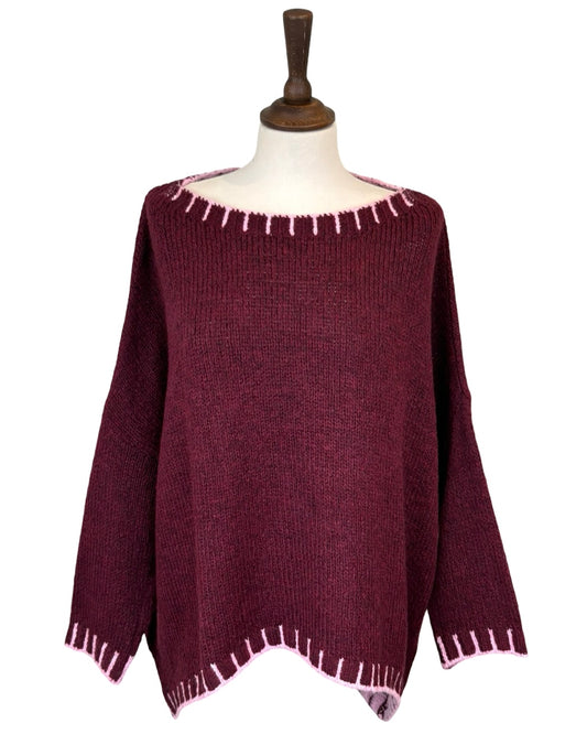 Louise Blanket Stitch Edge Jumper
