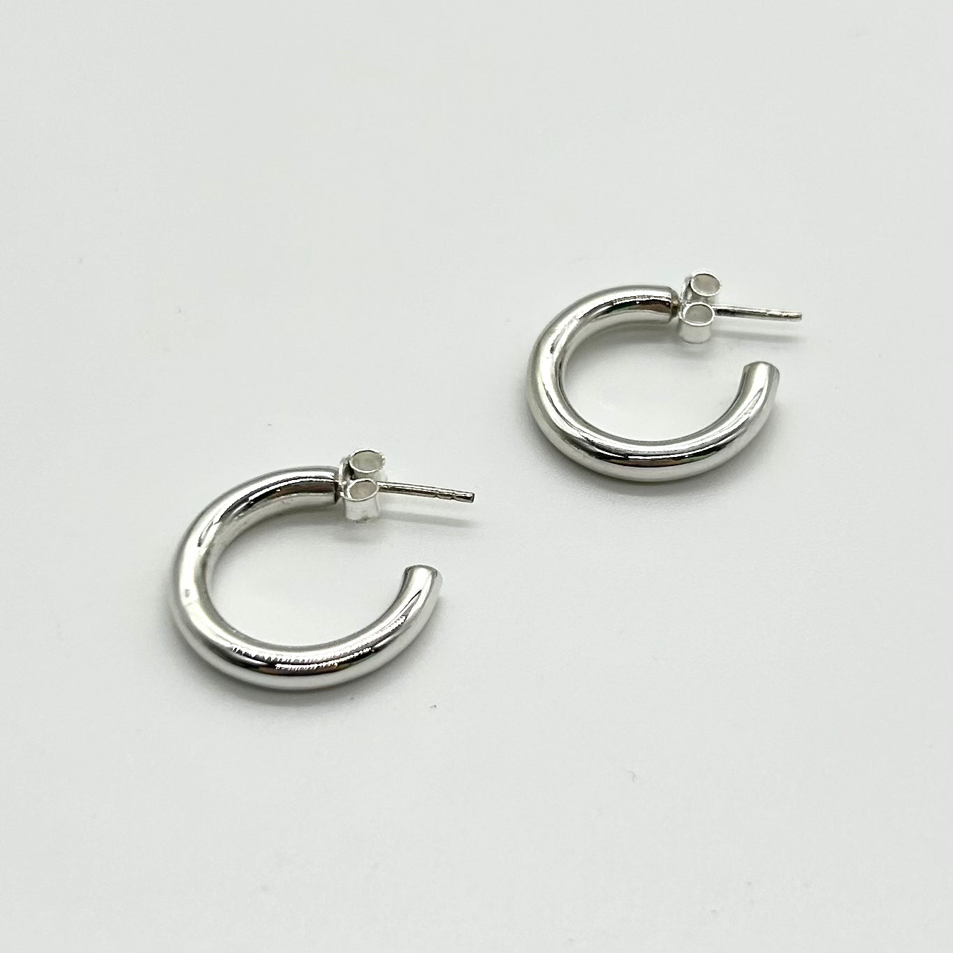 Small Silver Hoops