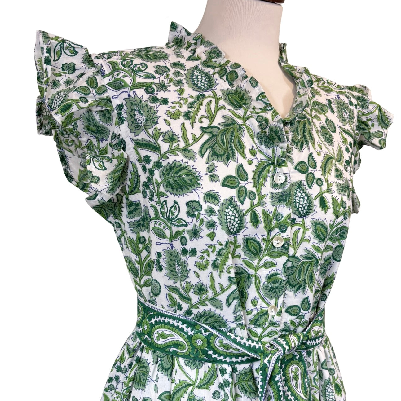 Priya Frill Sleeve  Dress