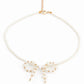 Pearl Bow Necklace