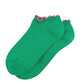 Frilly Trim Bamboo Trainer Socks