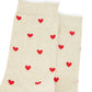 Love Hearts Combed Cotton Glitter Socks