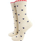 Love Hearts Combed Cotton Glitter Socks