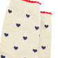 Love Hearts Combed Cotton Glitter Socks