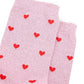 Love Hearts Combed Cotton Glitter Socks