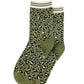 Women's Leopard Print Glitter Socks