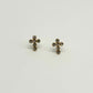 Crystal Cross Studs
