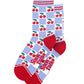 Bamboo Cherry Checkerboard Socks