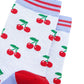 Bamboo Cherry Stripe Socks