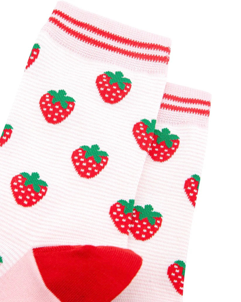 Bamboo Strawberry Socks