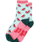 Bamboo Sliced Watermelon Socks